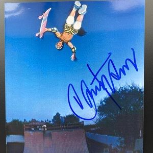 Christian Hosoi signed skateboard photo Dogtown Tony Hawk Powell Peralta RVCA